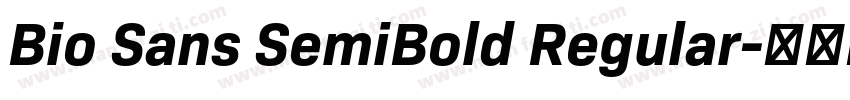 Bio Sans SemiBold Regular字体转换